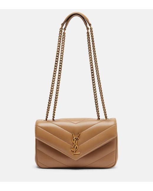 Borsa A Spalla Lou Lou Small di Saint Laurent in Brown