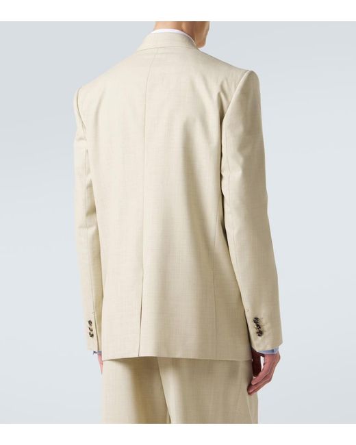 Bottega Veneta Natural Wool And Cotton Gabardine Suit Jacket for men