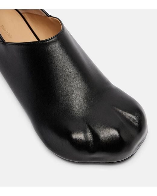J.W. Anderson Black Leather Slip-On Shoes