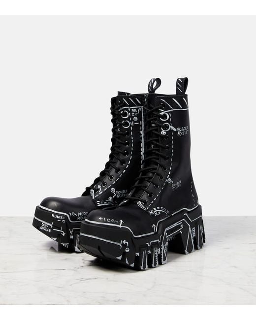 Balenciaga Black 'strike' Ankle Boots | Lyst Canada Balenciaga Black 'strike' Ankle Boots | Lyst Canada