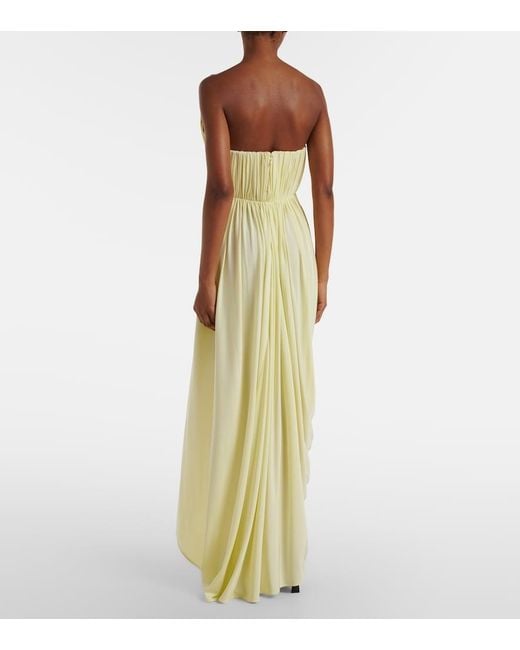 Stella McCartney Metallic Crepe Jersey Bustier Dress