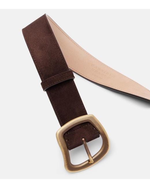 Gabriela Hearst Brown Simone Suede Belt