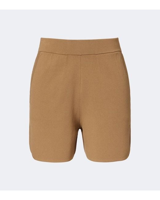 Max Mara Natural Knitted Shorts