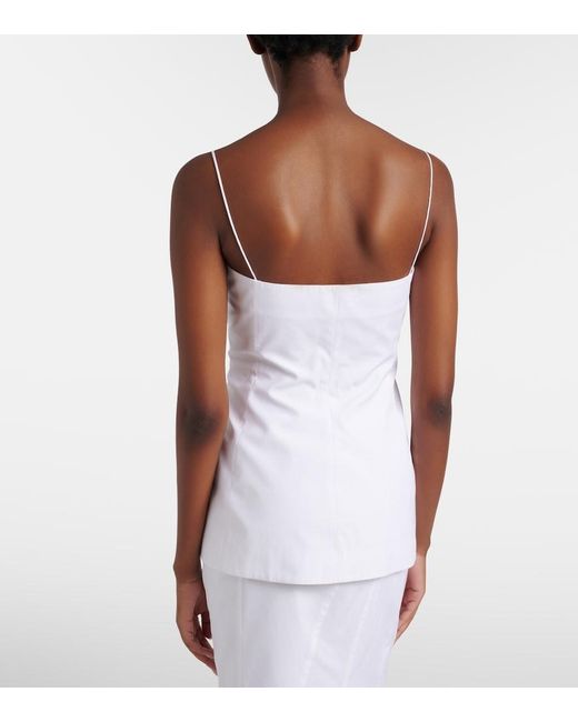 FFORME White Eilwen Cotton Poplin Top