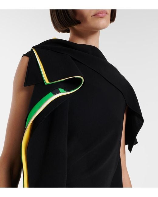 Loewe Black Draped Minidress