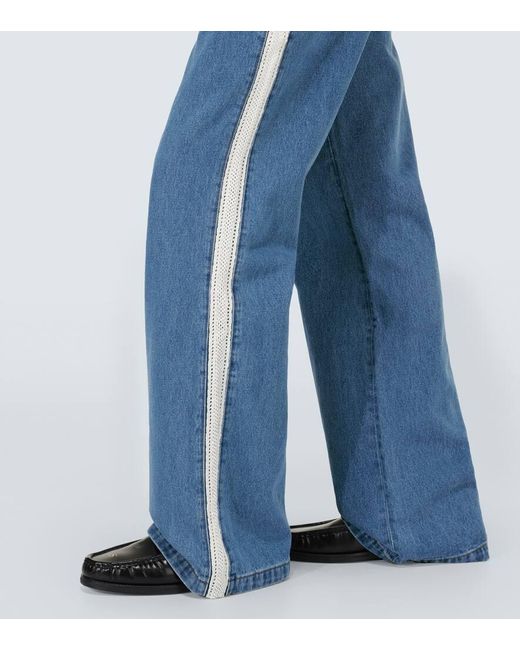 Wales Bonner Blue Eternity Wide-leg Jeans for men
