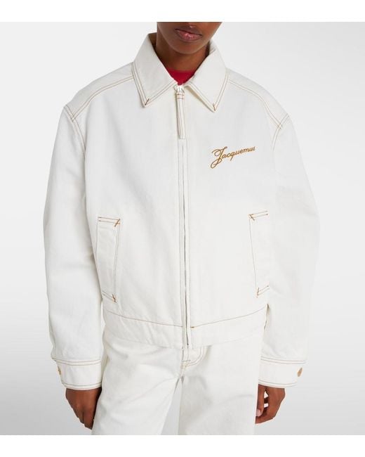 Jacquemus White De Nimes Denim Jacket