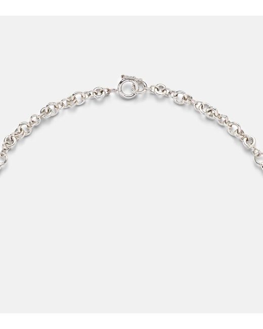 Spinelli Kilcollin Metallic Helio Tria Sterling And 18Kt Necklace