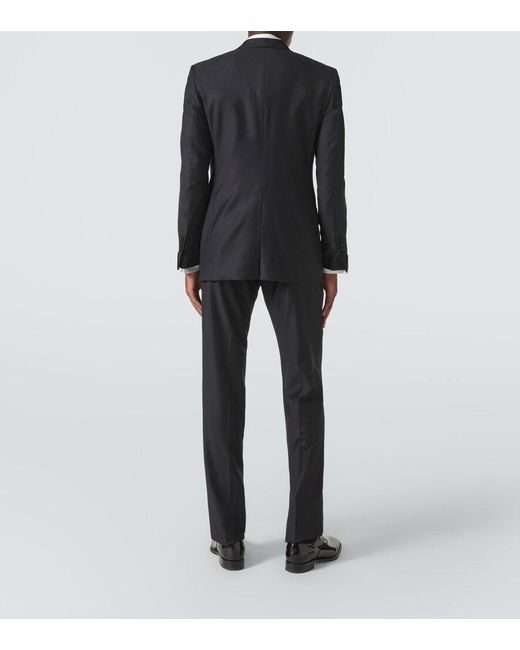 Tom Ford Black Atticus Wool Twill Suit for men