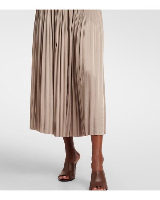 Joseph Natural Rabat Plisse Midi Skirt