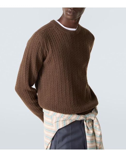Pullover di Auralee in Brown da Uomo