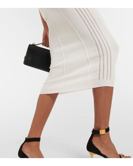 Balmain White Midi Dresses