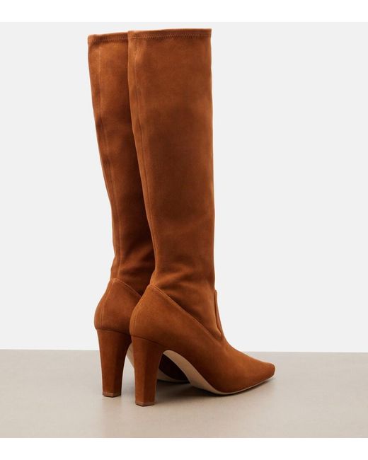 Manolo Blahnik Brown Pavisco Suede Knee-High Boots