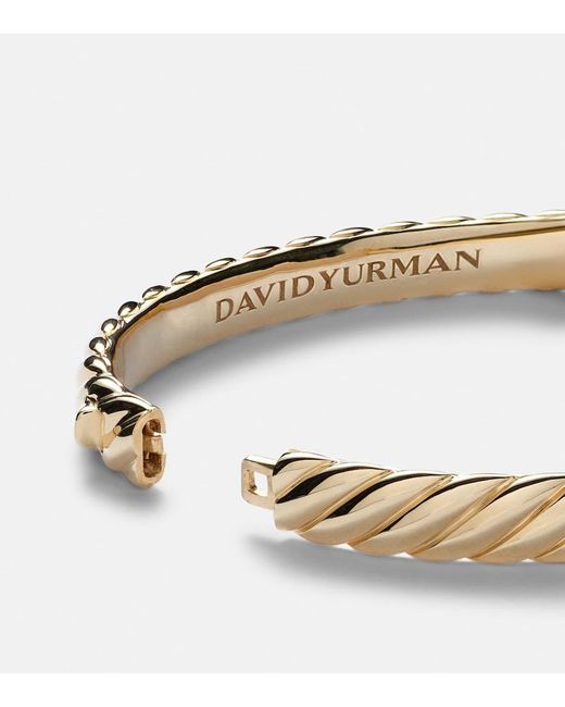 David Yurman Metallic Sculpted Cable 18Kt Bangle