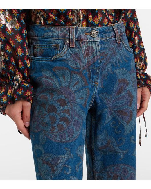 Etro Blue Flared Jeans