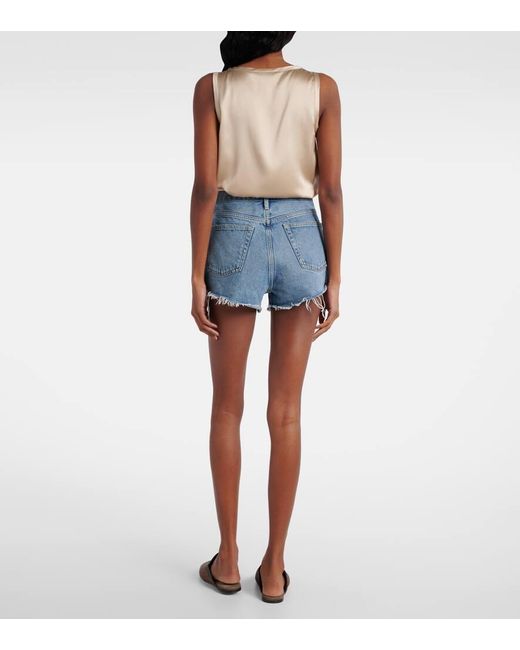 Agolde Blue Jeansshorts Parker