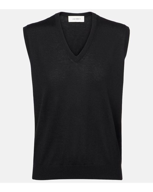 Lisa Yang Black Lauri Cashmere Sweater Vest