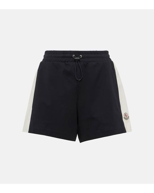 Moncler Black Logo Cotton Shorts