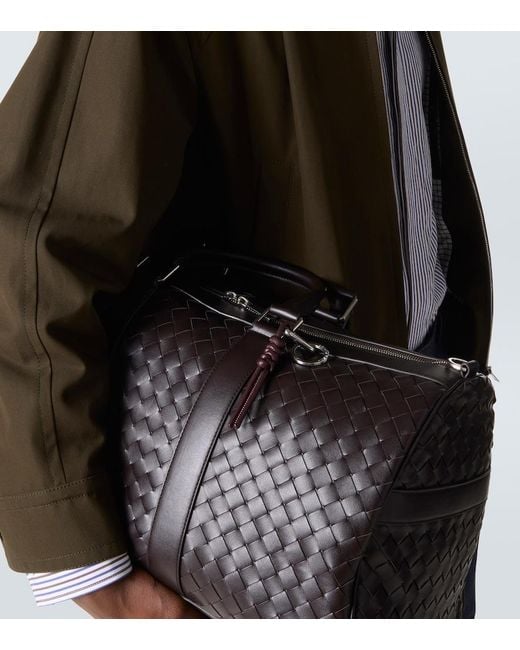 Bottega Veneta White Leather Keychain for men
