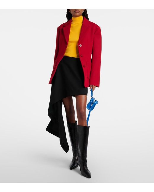 Jude Black Cave Leather Knee-High Boots