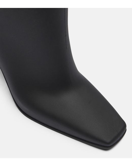 Coperni Black Rubber Bridge Knee-High Boots