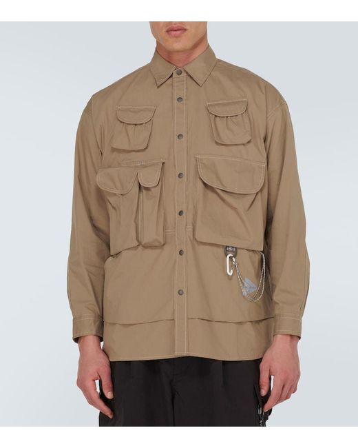 And Wander Natural Cotton-Blend Field Jacket for men