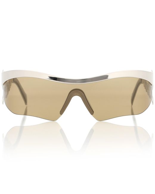 Loewe Natural Logo Mask Visor Sunglasses
