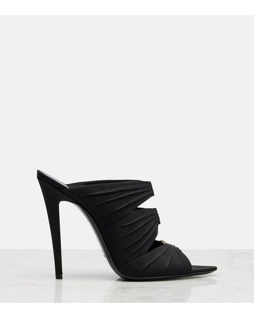 Saint Laurent Black Emilie Mules