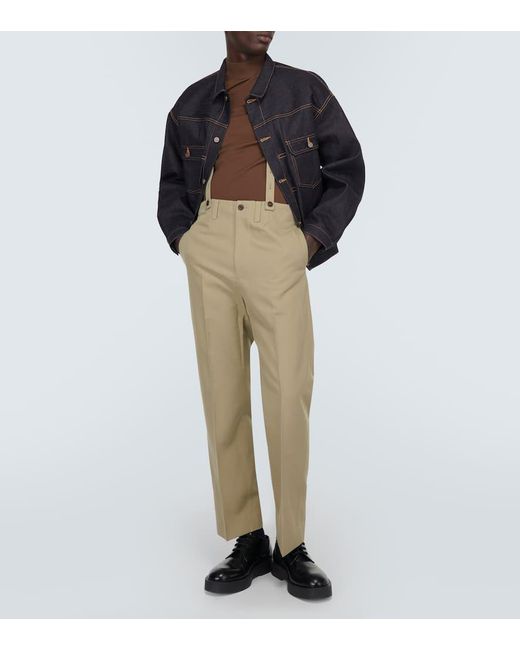 Pantaloni regular Tupper in lino e lana di Visvim in Natural da Uomo