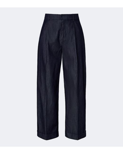 Max Mara Blue Wide-Leg Jeans