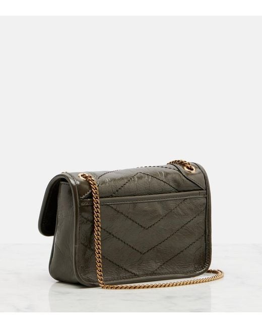 Saint Laurent Black Niki Mini Leather Shoulder Bag