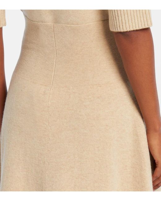 Extreme Cashmere Natural N°388 Ease Cashmere-Blend Maxi Skirt