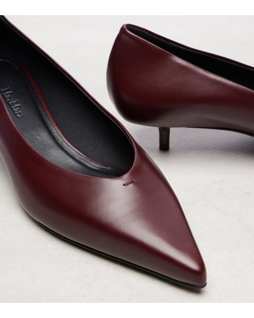 Salones 35 De Piel Max Mara de color Purple