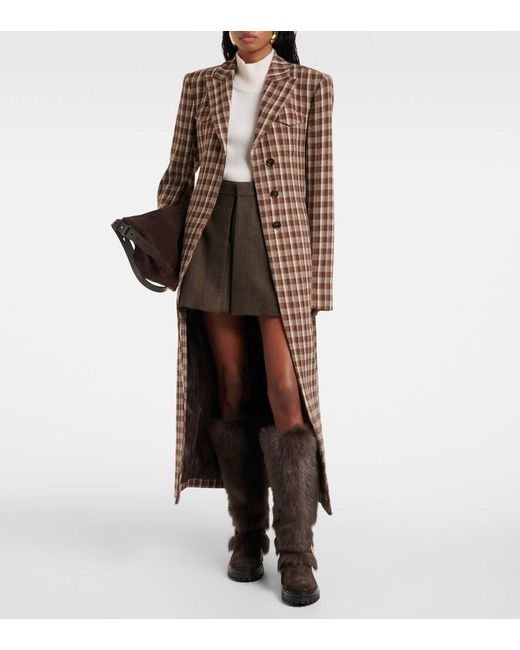 Gianvito Rossi Black Maverick Shearling And Suede Snow Boots