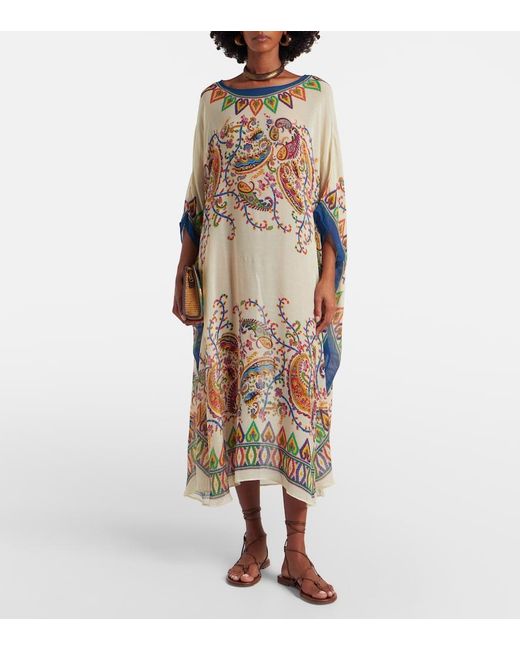 Etro Natural Paisley Kaftan