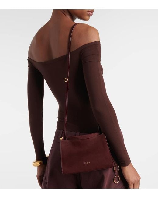 Bolso Al Hombro Le Click Small De Piel Alaïa de color Purple