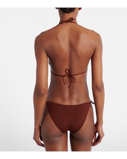 Eres Brown Exquise Embellished Bikini Bottoms