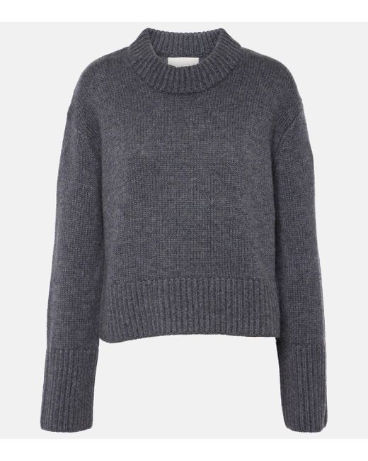 Lisa Yang Gray Sony Cashmere Sweater