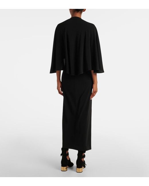 Chloé Black Caped Gown