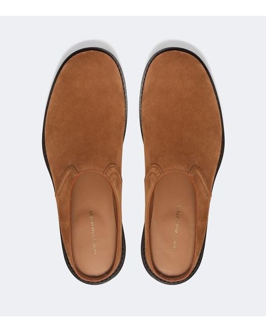 Dries Van Noten Brown Suede Mules for men