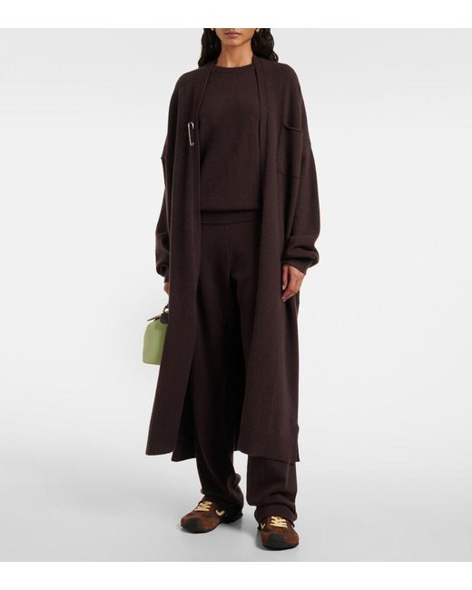 Extreme Cashmere Brown N°61 Koto Cashmere-Blend Cardigan