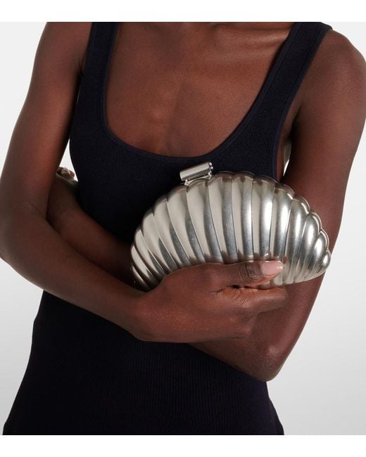 Jonathan Simkhai Metallic Monet Clutch