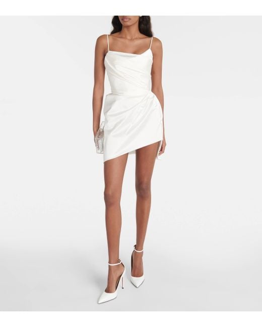 Silk white clearance mini dress