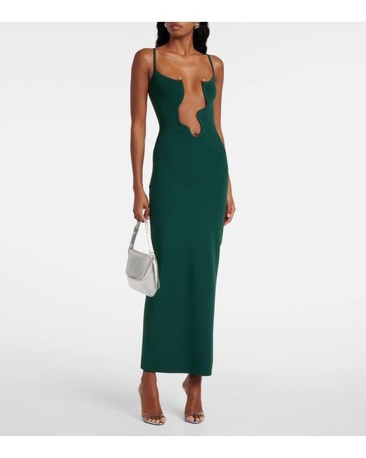 Christopher Esber Green Salacia Cutout Maxi Dress