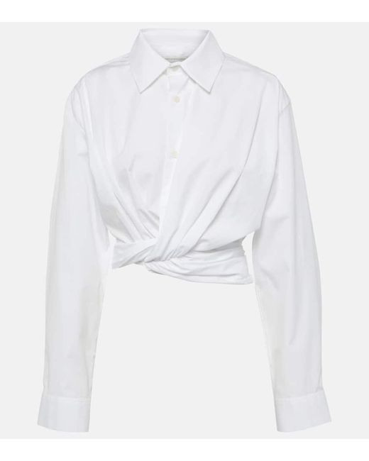 Camisa Tempest Twist de algodon Christopher Esber de color White