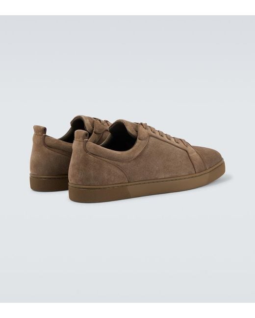 Christian Louboutin Brown Louis Junior Suede Sneakers for men