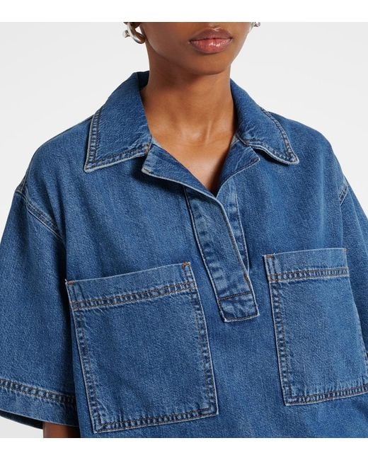 FRAME Blue Denim Shirt