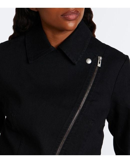 Alaïa Blue Denim Biker Jacket