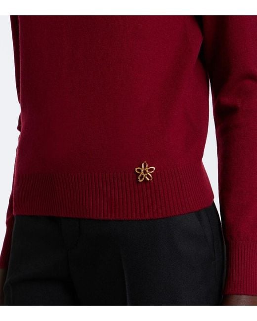 Oscar de la Renta Layered Cashmere Sweater