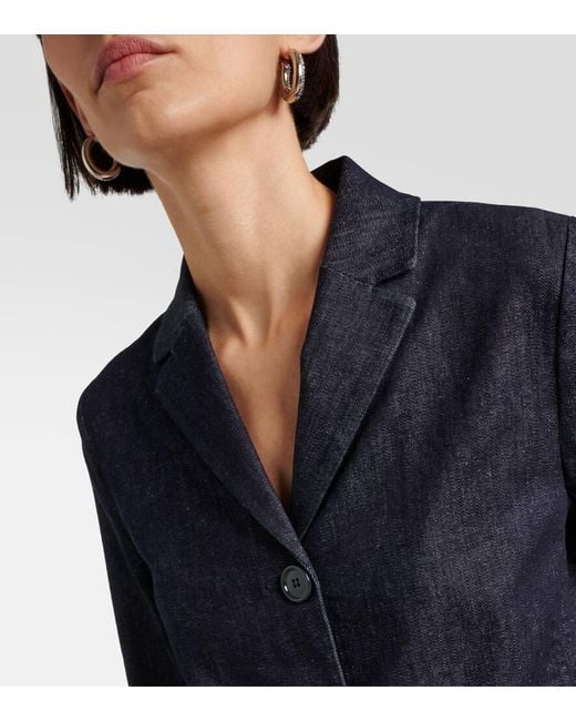 Blazer Robin De Denim Max Mara de color Blue